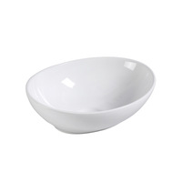 Muriel 41 x 34 x 14.5cm White Ceramic Bathroom Basin Vanity Sink Oval Above Counter Top Mount Bowl
