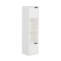 La Bella 119cm White Bathroom Storage Cabinet Tall Slim
