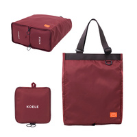 KOELE Wine Shopper Bag Tote Bag Foldable Travel Laptop Grocery KO-SHOULDER