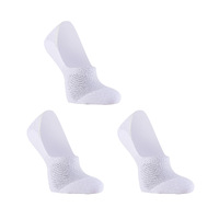 Rexy 3 Pack Small White Cushion No Show Ankle Socks Non-Slip Breathable