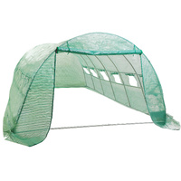 Home Ready Dome Hoop Tunnel Polytunnel 6x3x2M Greenhouse Walk-In Shed PE