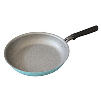 Fanjini Round 28cm Pure Sky Blue Stone Frypan Frying Pan Non-Stick Induction Ceramic