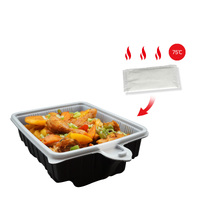 Sirak Food 20 Pack Dalat Heating Lunch Box Container 33cm Rectangle + Heating Bag