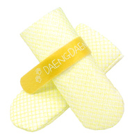 Daeng Daeng Shoes 28pc L Yellow Dog Shoes Waterproof Disposable Boots Anti-Slip Socks