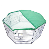 Paw Mate Pet Playpen 8 Panel 36in Foldable Dog Cage + Cover