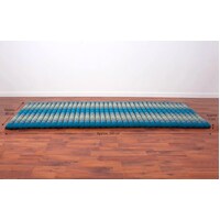 Day bed Roll Out Mattress XL Large Foldout Mat relaxation day bed camping or Yoga Matt Natural Kapok Filled BLUE