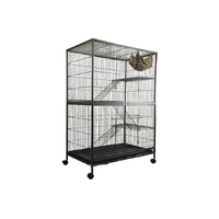 YES4PETS Pet 140cm 4 Level Bird Ferret Parrot Cage Aviary Cat Budgie Hamster Castor