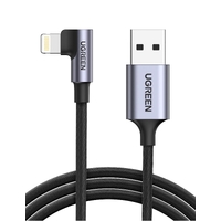 UGREEN 60521 USB-A to 8-pin 90 Degree Angel Cable 1M