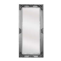Deluxe French Provincial Ornate Mirror - Antique Silver - 80cm x 170cm