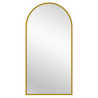 Gold Metal Arch Mirror  - X Large 100cm x 200cm