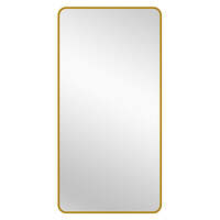 Gold Metal Rectangle Mirror - X-Large 100cm x 200cm