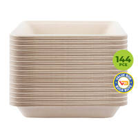 Party Central 144PCE Serving Trays Eco-Friendly Recyclable Durable 19.5cm
