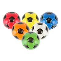 Party Central 36PCE Soccer Stress Balls High Quality Rubber Soft Toy 6.3cm