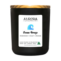 Aurora Ocean Breeze Triple Scented Soy Candle Australian Made 300g