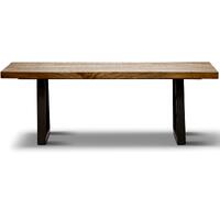 Begonia Coffee Table 130cm Live Edge Solid Mango Wood Unique Furniture - Natural