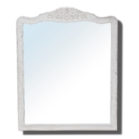 Alice Dresser Mirror Vanity Dressing Table Solid Wood Frame Distressed White