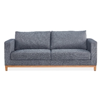 Emily 2 Seater Sofa Fabric Uplholstered Lounge Couch Grey