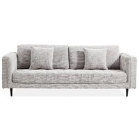 Jolie XL Size 3 Seater Sofa Fabric Uplholstered Lounge Couch - Quartz