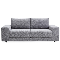 Eliana 3 Seater Sofa Fabric Uplholstered Lounge Couch - Fog