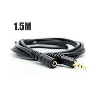 1.5m 1/8 Stereo Audio Headphone Extension Cable 3.5mm Male to 3.mm Female M/F"