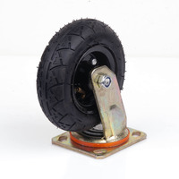 6 Inch Swivel Castor Caster Pneumatic Tyres Tyre Wheels Trolley Cart Wheelbarrow