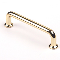 96mm Polished gold Furniture Kitchen Bathroom Cabinet Handles Drawer Bar Handle Pull Knob