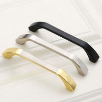 Zinc Kitchen Cabinet Handles Bar Drawer Handle Pull black color hole to hole 96MM