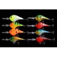8x 9.5cm Popper Crank Bait Fishing Lure Lures Surface Tackle Saltwater