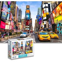 Jigsaw Puzzles for Adults 1000 Pieces Interesting Toys Brain Teaser Jigsaw Puzzles Unique Hard Puzzles Games(Times Square)