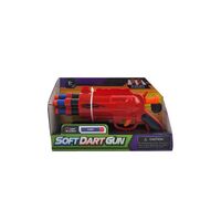 Soft Dart Red Gun for Children (Includes 5 Soft Darts) 6+