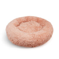 Pawfriends Pet Dog Bedding Warm Plush Round Comfortable Nest Comfy Sleep kennel Pink XXL