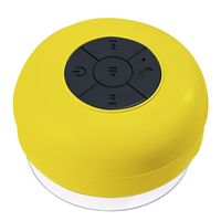 Mobax Mini Portable Large Suction Cup Bluetooth Speaker Stereo Music Outdoor Yellow