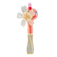 Bubblerainbow Peppa Pig Windmill Bubble Machine Hand-Held Stick Electric Bubble Toy Pink