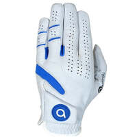 Awezingly Power Touch Cabretta Leather Golf Glove for Men - White (M/L)