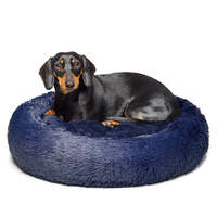 Fur King "Aussie" Calming Dog Bed  - Blue - 60 CM - Small