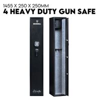 4 Rifle Gun Safe Iron Heavy Duty Firearm Security Digital Lockbox Premium