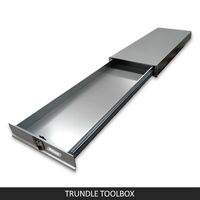 Under Tray Tool Box Trundle Drawer 1500 mm UTE Drawer Dual Extra Cab Toolbox