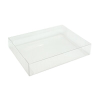100 Pack of 15*15*4cm Clear PVC Plastic Folding Packaging Small rectangle/square Boxes for Wedding Jewelry Gift Party