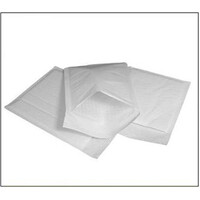 100 Piece Pack - 22.5cm x 15cm White Bubble Padded Envelope Bag Post Courier Shipping SMALL Self Seal