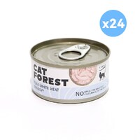 CAT FOREST Classic Tuna White Meat In Gravy Cat Canned Food 85G X 24