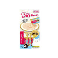 CIAO Churu Puree Cat Wet Treat- Chicken Fillet With Scallop Whitebait 14G X 4 SC-103 X6