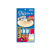 CIAO Churu Puree Cat Wet Treat -White Meat Tuna Scallop- 14G x 4 SC-77 X6