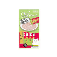 CIAO Churu Puree Cat Wet Treat- Chicken Fillet Squid- 14G X 4 SC-79 X6