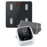 Etekcity Smart WiFi Scale for Body Weight - Black & Etekcity Smart Blood Pressure Monitor - White Bundle