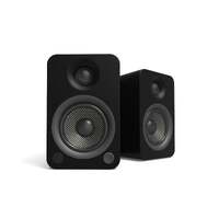 Kanto YU4 140W Powered Bookshelf Speakers with Bluetooth and Phono Preamp - Pair, Matte Black