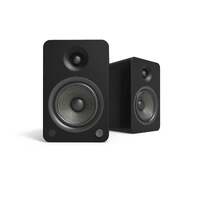 Kanto YU6 200W Powered Bookshelf Speakers with Bluetooth and Phono Preamp - Pair, Matte Black