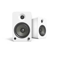 Kanto YU6 200W Powered Bookshelf Speakers with Bluetooth and Phono Preamp - Pair, Matte White