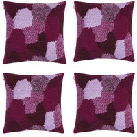 Pack of 4 Giovanni Fuchsia Purple Cushion Cover Made In Europe