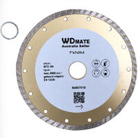 2x Diamond Cutting Blade180mm 2.4*7mm 7" Dry Wet Turbo Circular Saw Disc 25.4mm