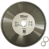 250mm Aluminium Plastic Circular Saw Blade Saw Cutting Disc 100T 10" 30/25.4TCT